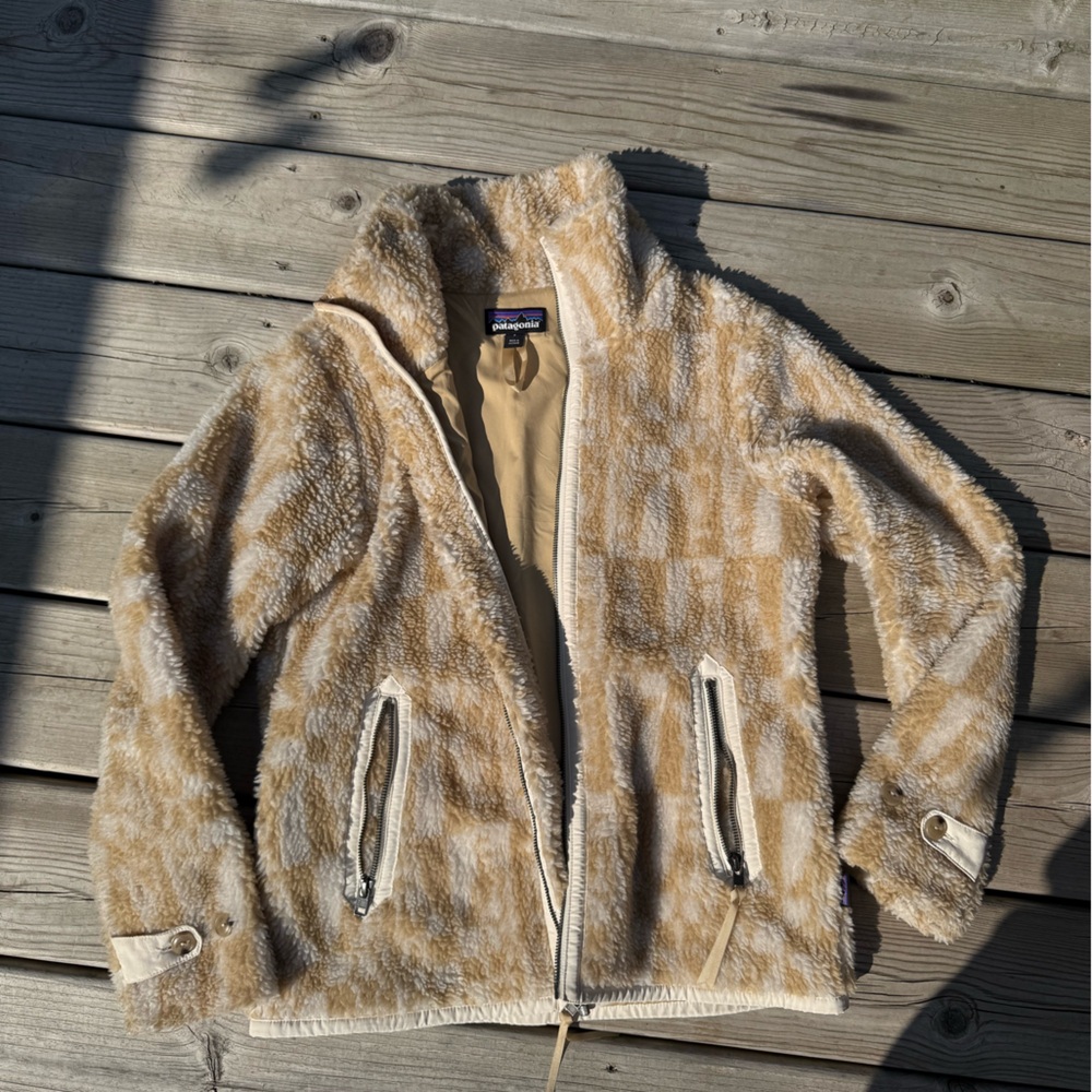 Patagonia Cream Sherpa Fleece Jacket